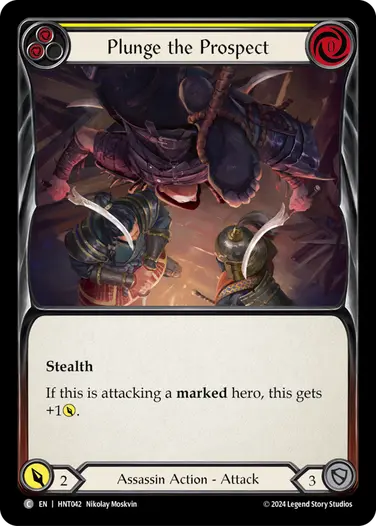 [042]【EN】【Rainbow Foil】急転直下/Plunge the Prospect[黄]【HNT】[Assassin][C]