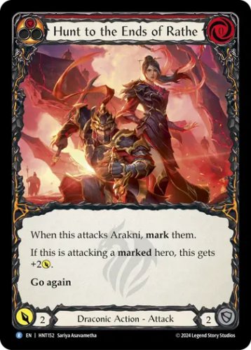 [152]【EN】【Rainbow Foil】レイスの終わりなき狩り/Hunt to the Ends of Rathe[赤]【HNT】[Draconic][R]