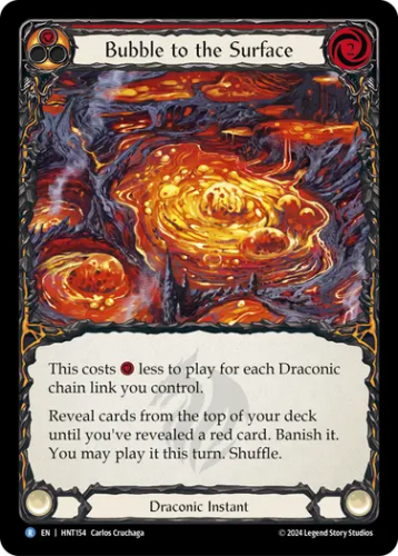 [154]【EN】【Rainbow Foil】沸き立つ泡/Bubble to the Surface[赤]【HNT】[Draconic][R]