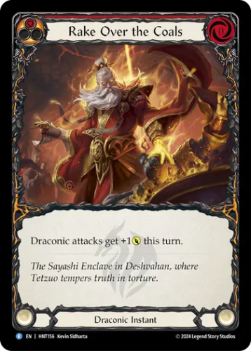 [156]【EN】【Rainbow Foil】灸を据える/Rake Over the Coals[赤]【HNT】[Draconic][R]