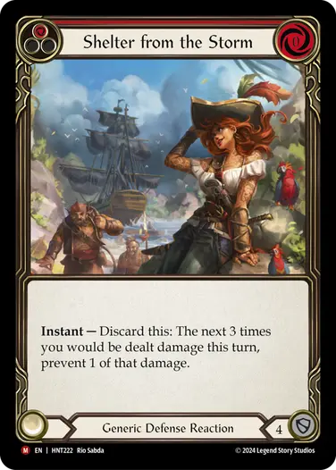 [222]【EN】【Rainbow Foil】嵐からの避難/Shelter from the Storm[赤]【HNT】[Generic][M]
