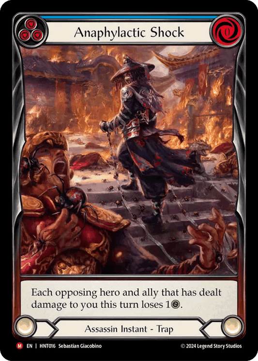[016]【EN】【Rainbow Foil】【Extended Art】アナフィラキシーショック/Anaphylactic Shock[青]【HNT】[Assassin][M]