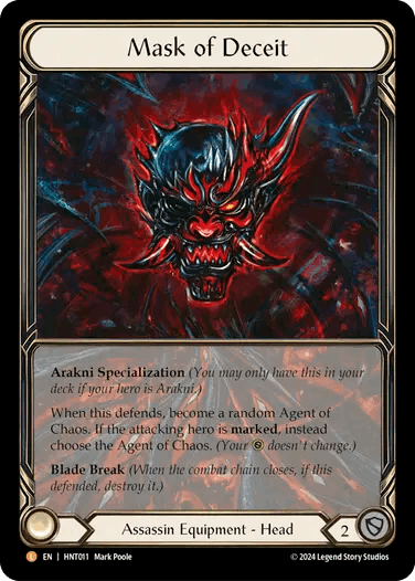 [192]【EN】【Cold Foil】緊急警戒バイザー/Red Alert Visor【HNT】[Assassin Warrior][C]