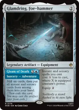 [174]【EN】【FOIL】敵砕き、グラムドリング/Glamdring, Foe-hammer【HOB】[R][茶]