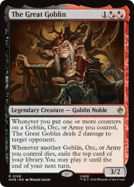 [158]【EN】【FOIL】大ゴブリン/The Great Goblin【HOB】[R][多色]