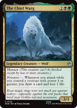 [150]【EN】【FOIL】親分魔狼/The Chief Warg【HOB】[U][多色]
