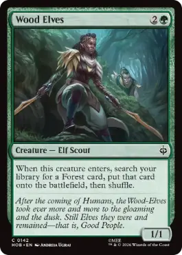 [142]【EN】ウッド・エルフ/Wood Elves【HOB】[C][緑]