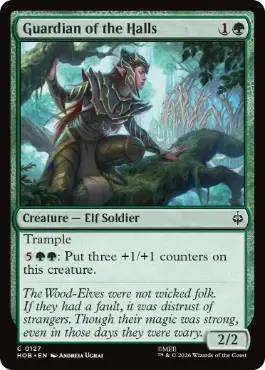 [127]【EN】【FOIL】岩屋の守護者/Guardian of the Halls【HOB】[C][緑]