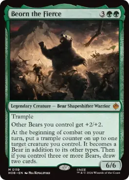 [119]【EN】【FOIL】獰猛なるビヨルン/Beorn the Fierce【HOB】[M][緑]