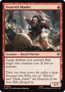 [095]【EN】【FOIL】ドワーフの打ち壊し屋/Dwarven Mauler【HOB】[U][赤]