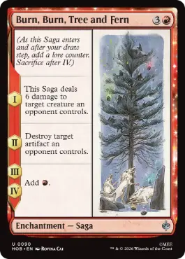 [090]【EN】燃えろ、燃えろ、木よ、シダよ/Burn, Burn, Tree and Fern【HOB】[U][赤]