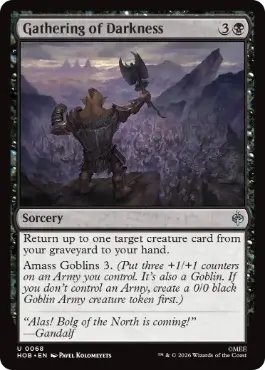 [068]【EN】【FOIL】集まり来たる闇/Gathering of Darkness【HOB】[U][黒]