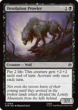 [064]【EN】【FOIL】荒らし場をうろつくもの/Desolation Prowler【HOB】[U][黒]