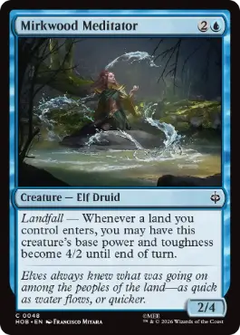 [048]【EN】【FOIL】闇の森の瞑想家/Mirkwood Meditator【HOB】[C][青]