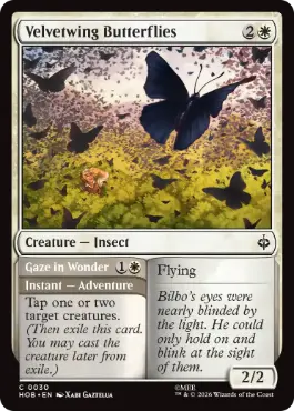 [030]【EN】【FOIL】ビロード羽の蝶/Velvetwing Butterflies【HOB】[C][白]