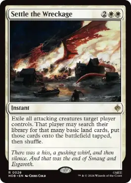 [026]【EN】【FOIL】残骸の漂着/Settle the Wreckage【HOB】[R][白]