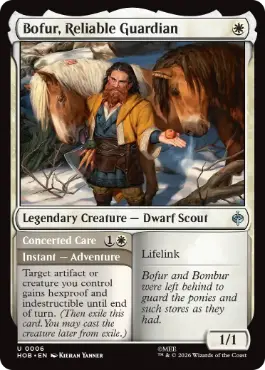 [006]【EN】【FOIL】頼りになる守護者、ボフール/Bofur, Reliable Guardian【HOB】[U][白]