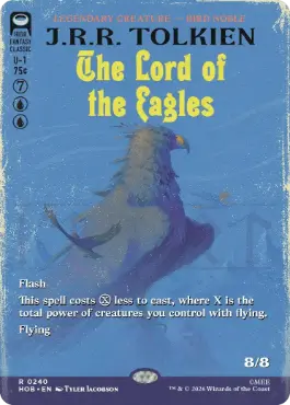 [240]【EN】【FOIL】■ボーダーレス■ワシの王【HOB】[R][青]