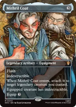 [043]【EN】【FOIL】■ボーダーレス■ミスリルの胴着【HOC】[M][茶]