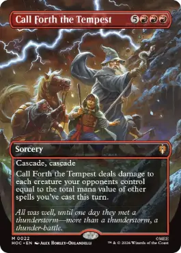 [022]【EN】【FOIL】■ボーダーレス■嵐の喚び起こし【HOC】[M][赤]