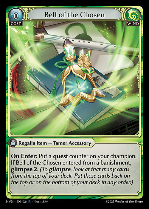 [024]【EN】【FOIL】Bell of the Chosen【HVN】[R][Wind]