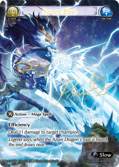 [027]【EN】【FOIL】Arcane Blast【ReCHVF】[CSR][Arcane]