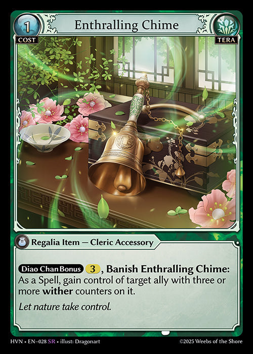 [028]【EN】【FOIL】Enthralling Chime【HVN】[SR][Tera]
