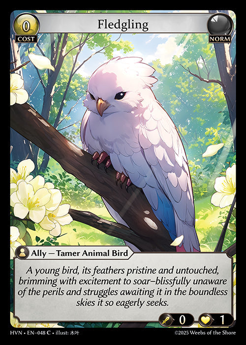 [048]【EN】【FOIL】Fledgling【HVN】[C][Norm]