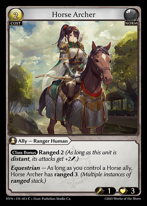 [051]【EN】【FOIL】Horse Archer【HVN】[C][Norm]
