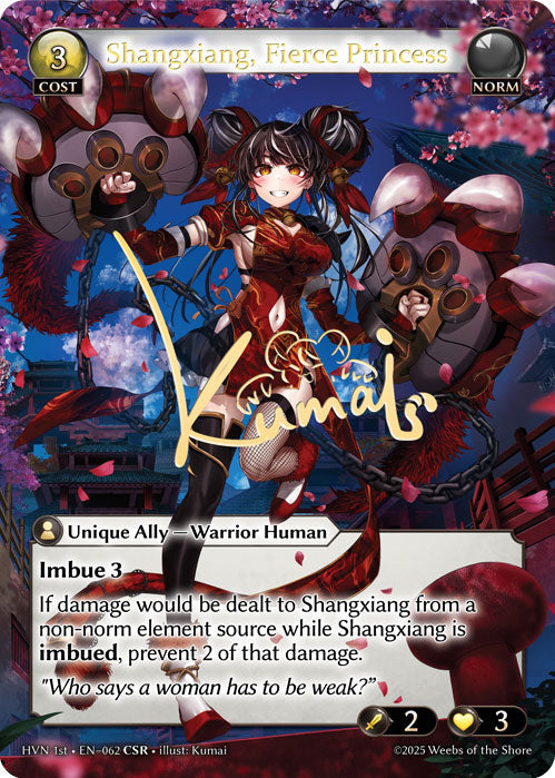 [062]【EN】【FOIL】Shangxiang, Fierce Princess【HVN1st】[CSR][Norm]