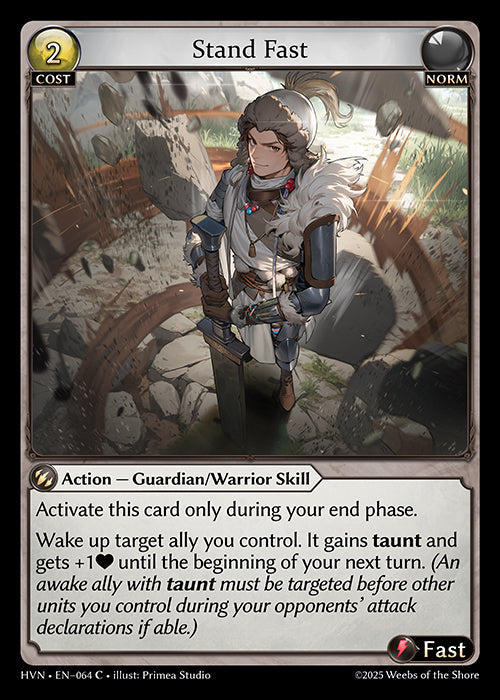 [064]【EN】【FOIL】Stand Fast【HVN】[C][Norm]