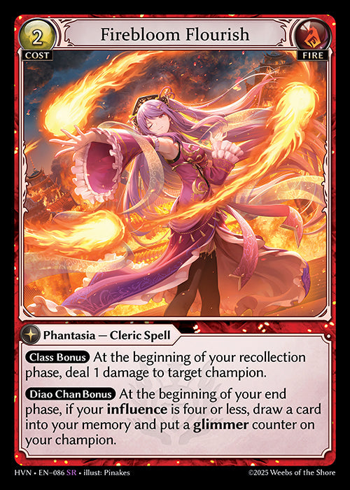 [086]【EN】Firebloom Flourish【HVN】[SR][Fire]