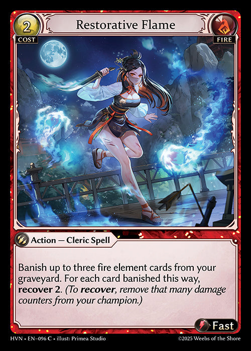 [096]【EN】【FOIL】Restorative Flame【HVN】[C][Fire]
