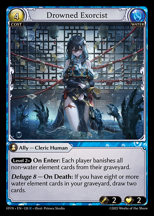 [120]【EN】【FOIL】Drowned Exorcist【HVN】[R][Water]
