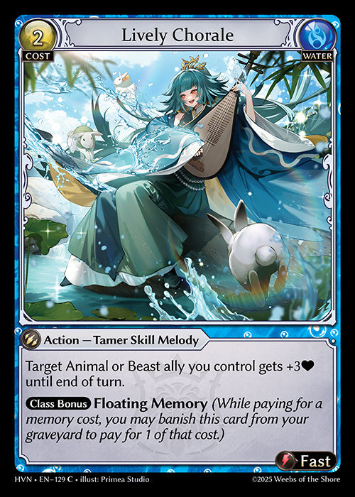 [129]【EN】【FOIL】Lively Chorale【HVN】[C][Water]