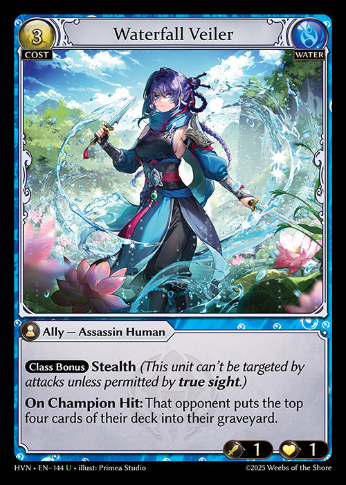 [144]【EN】【FOIL】Waterfall Veiler【HVN】[U][Water]