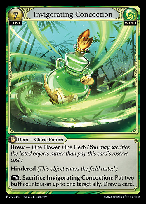 [158]【EN】【FOIL】Invigorating Concoction【HVN】[C][Wind]