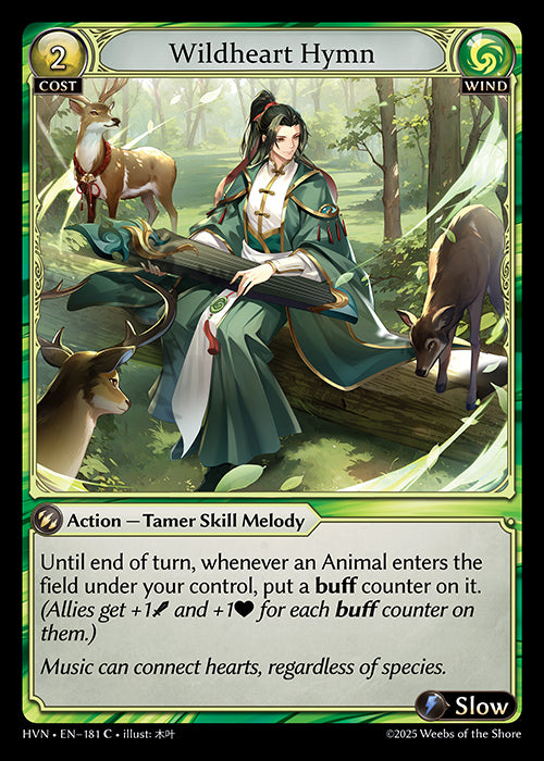 [181]【EN】【FOIL】Wildheart Hymn【HVN】[C][Wind]