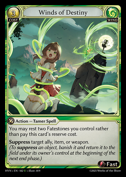 [182]【EN】【FOIL】Winds of Destiny【HVN】[U][Wind]