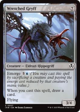 [007]【EN】【FOIL】不憫なグリフ/Wretched Gryff【INR】[C][無]