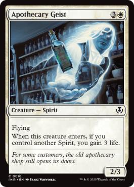 [010]【EN】【FOIL】薬剤師の霊/Apothecary Geist【INR】[C][白]