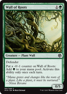 [190]【EN】根の壁/Wall of Roots【IMA】[C][緑]
