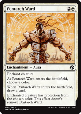 [027]【EN】【FOIL】五制術の護法印/Pentarch Ward【IMA】[C][白]