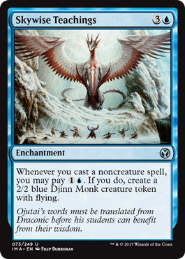 [073]【EN】【FOIL】空智の教え/Skywise Teachings【IMA】[U][青]