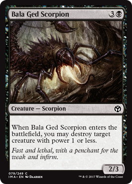 [079]【EN】【FOIL】バーラ・ゲドの蠍/Bala Ged Scorpion【IMA】[C][黒]