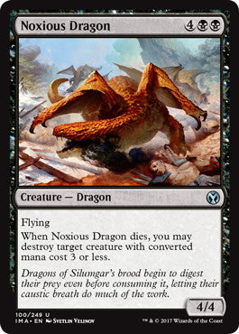 [100]【EN】【FOIL】有毒ドラゴン/Noxious Dragon【IMA】[U][黒]