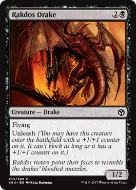 [103]【EN】【FOIL】ラクドスのドレイク/Rakdos Drake【IMA】[C][黒]