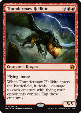 [149]【EN】【FOIL】雷口のヘルカイト/Thundermaw Hellkite【IMA】[M][赤]