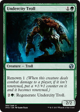 [188]【EN】【FOIL】地底街のトロール/Undercity Troll【IMA】[U][緑]