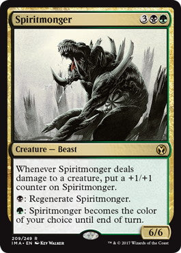 [206]【EN】【FOIL】魂売り/Spiritmonger【IMA】[R][多色]